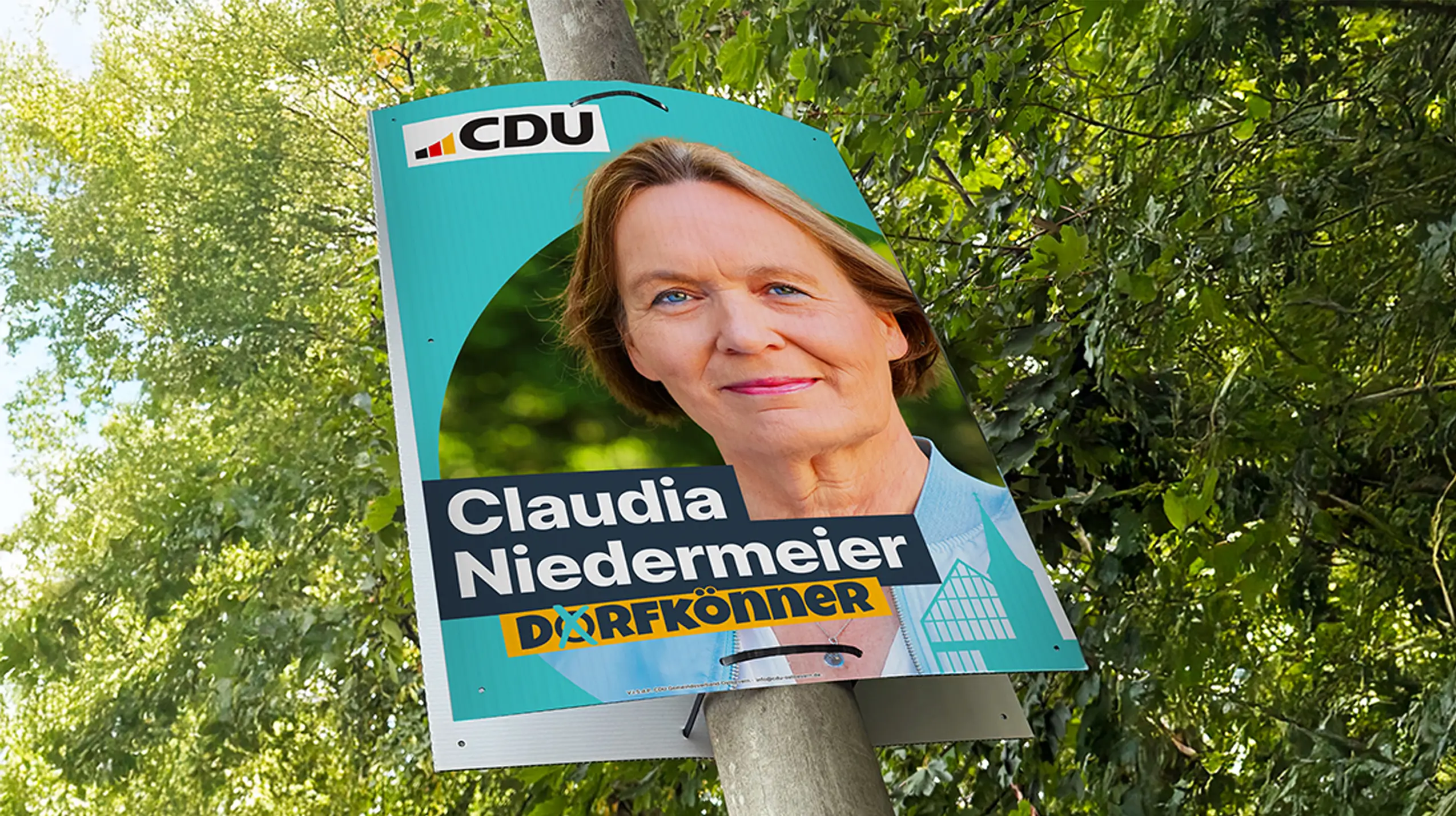 Laternenplakate für die CDU Ostbevern